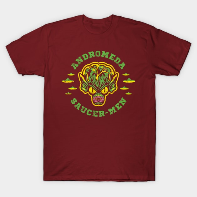 Saucer-Men (Andromeda) T-Shirt by Dark Corners